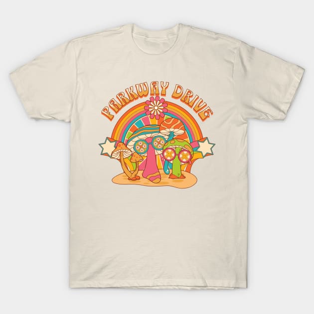 parkway mushroom band T-Shirt by IJUL GONDRONGS
